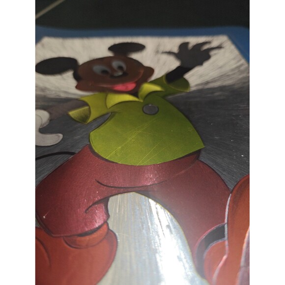 Vintage Walt Disney Mickey Mouse Matted Foil Print - 11.5x9.5" - Picture 6 of 6